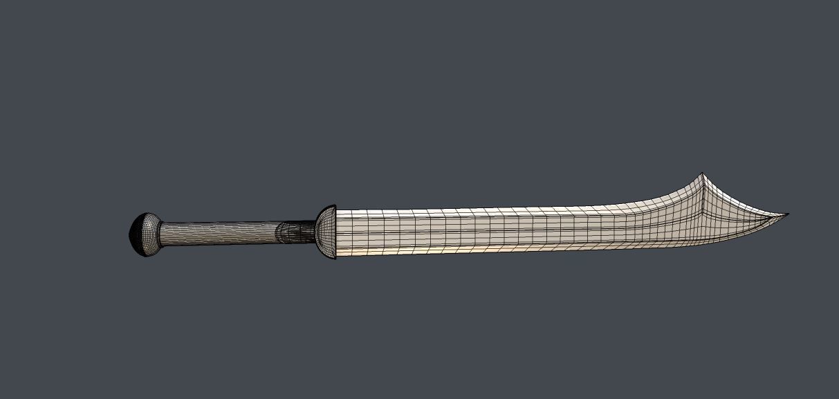 Medieval swords  for  games 3D model_27
