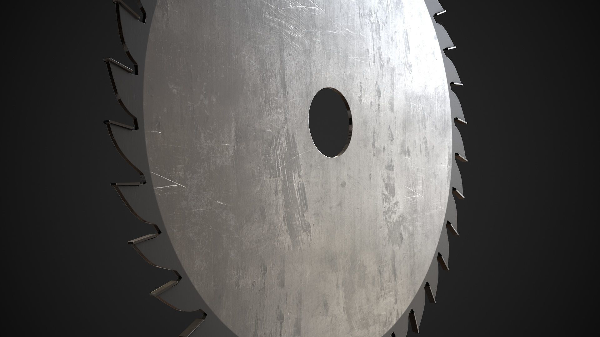 Saw Blade Low-poly 3D model_10