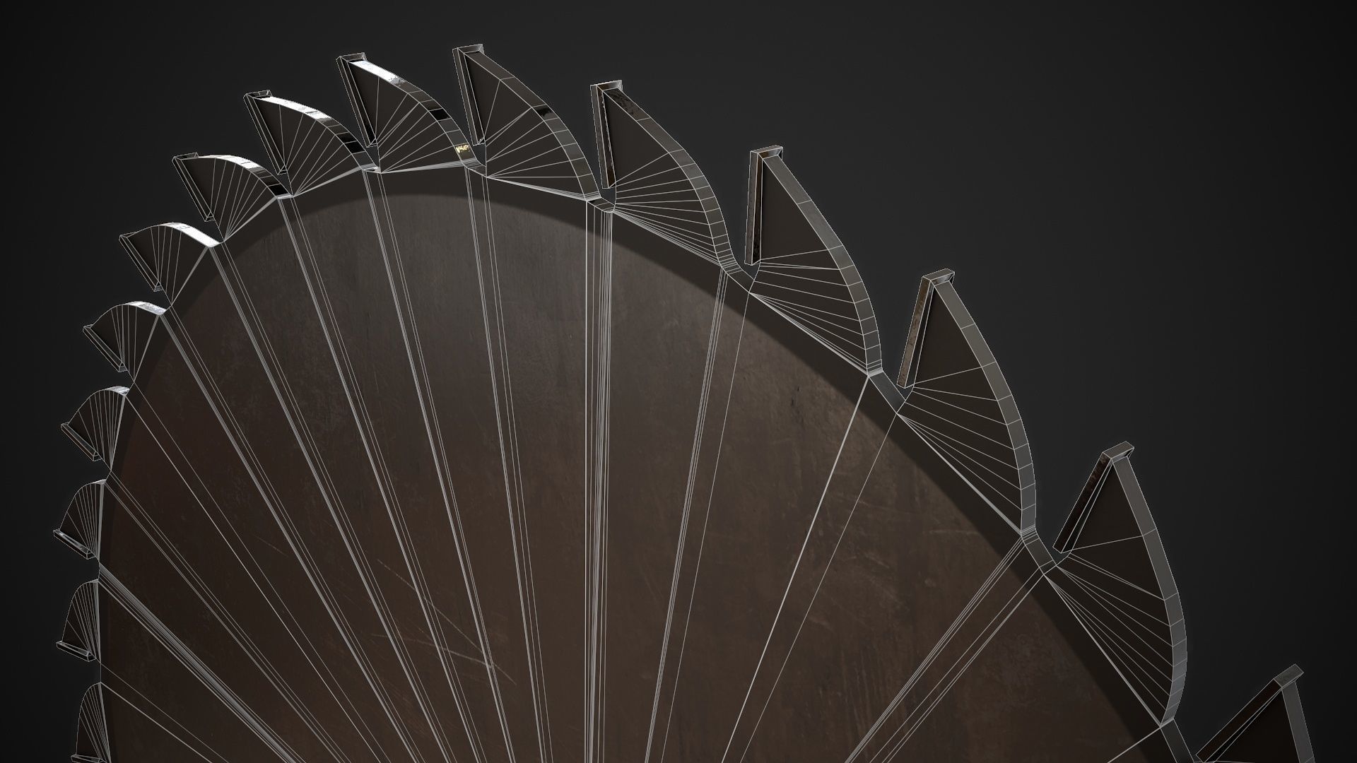 Saw Blade Low-poly 3D model_13