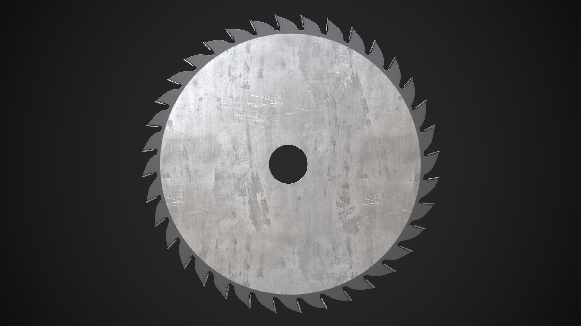 Saw Blade Low-poly 3D model_7