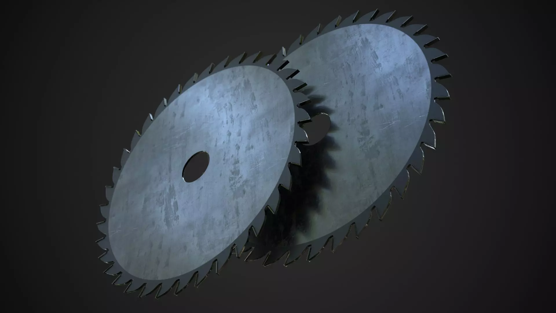 Saw Blade Low-poly 3D model_0