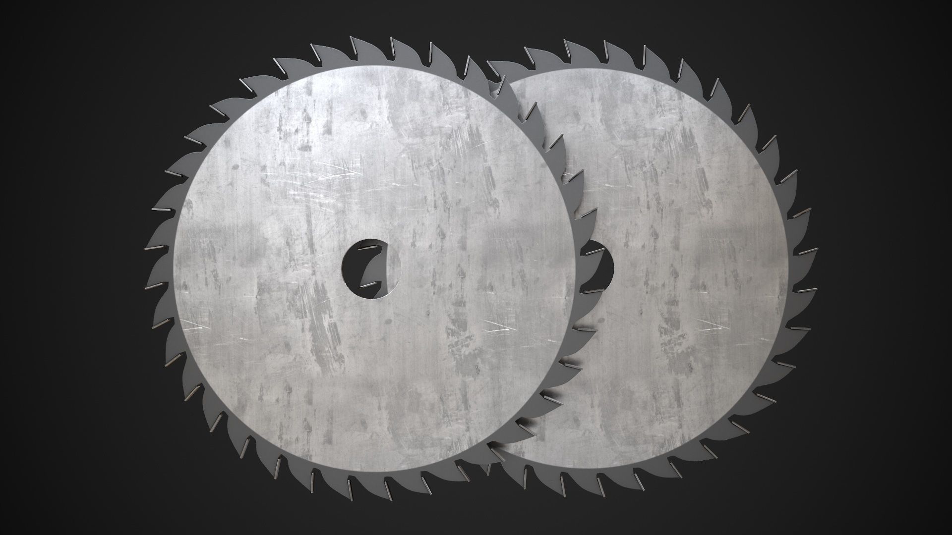 Saw Blade Low-poly 3D model_6