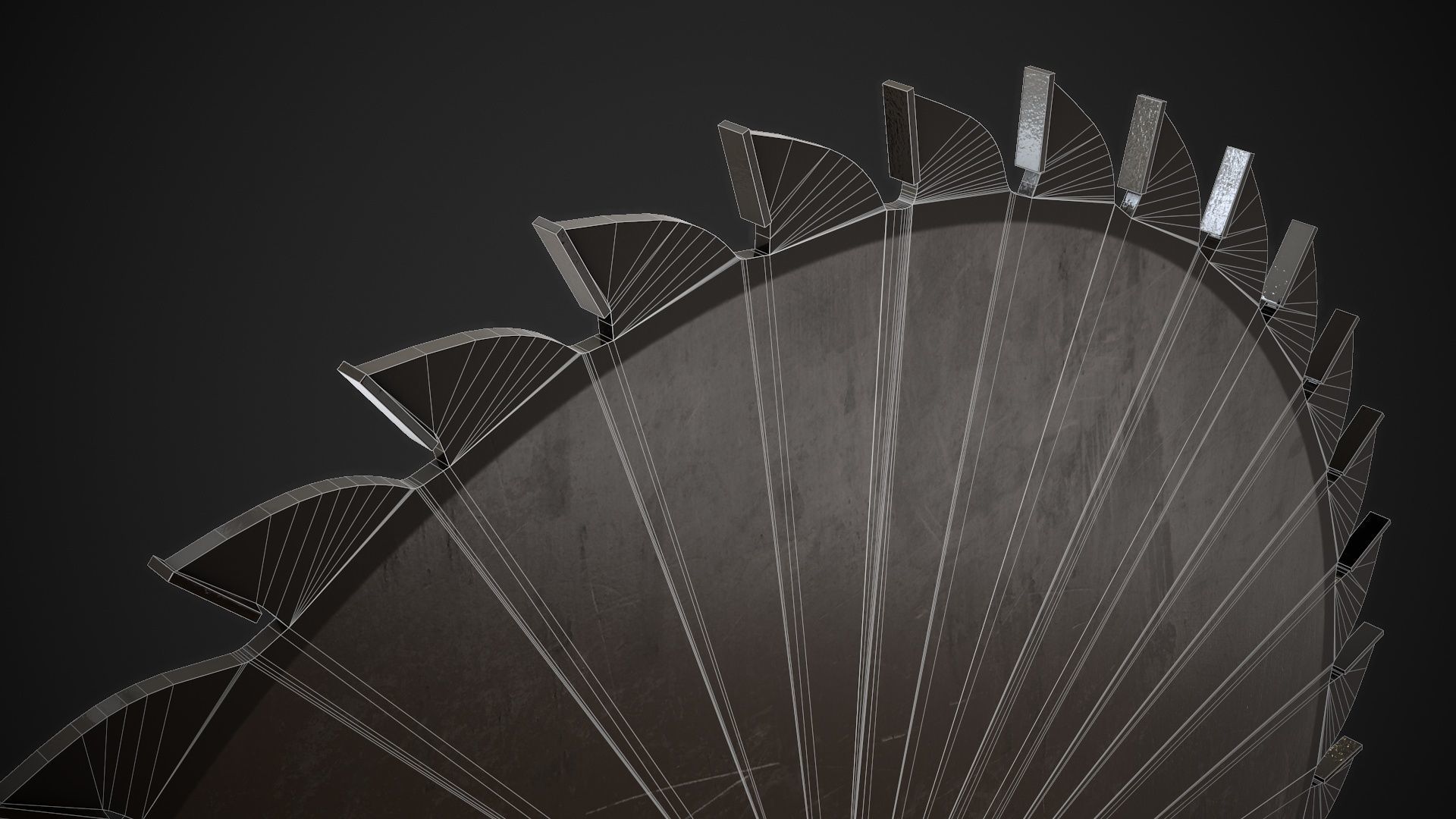 Saw Blade Low-poly 3D model_12