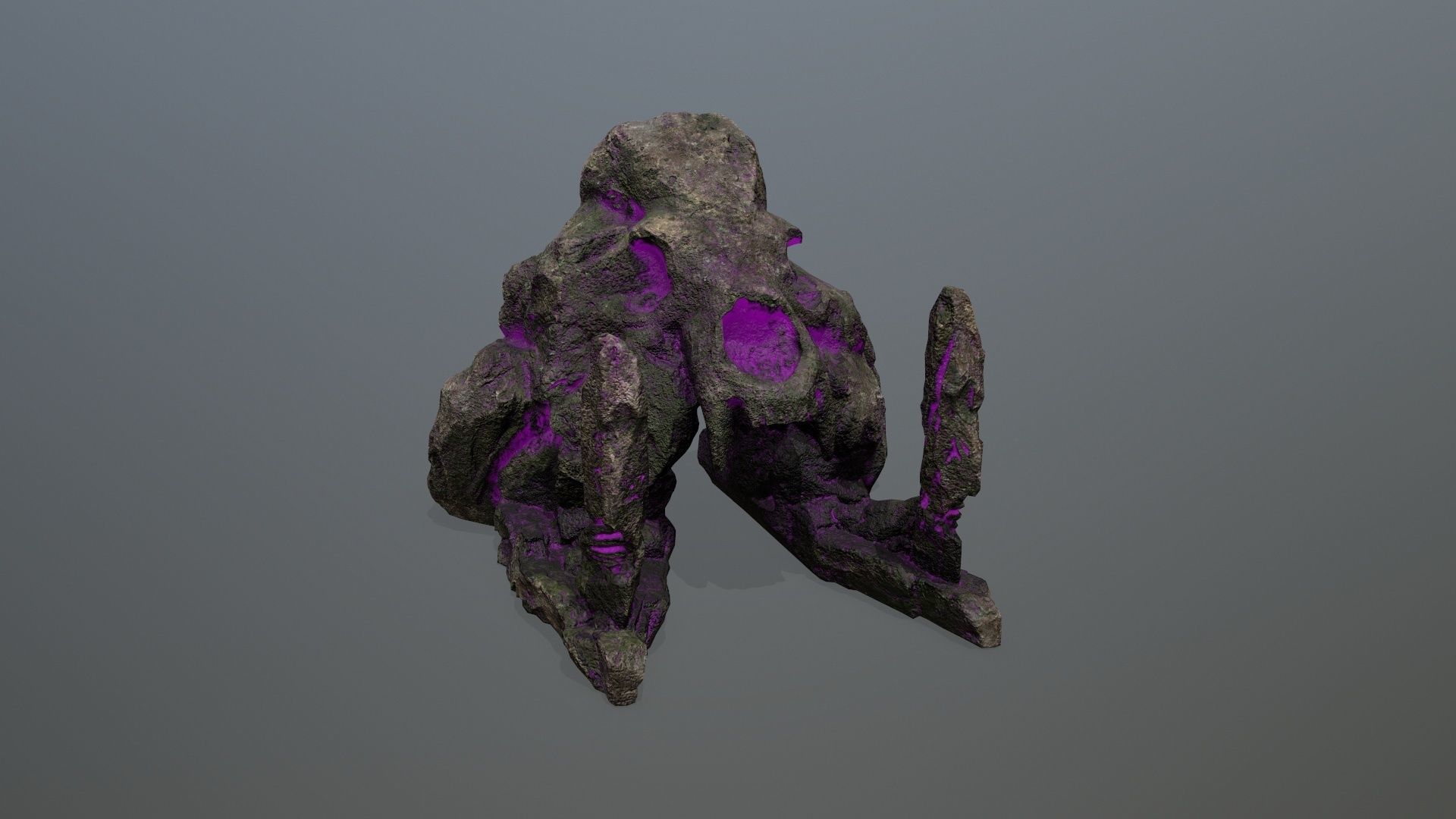 skull gate Low-poly 3D model_2