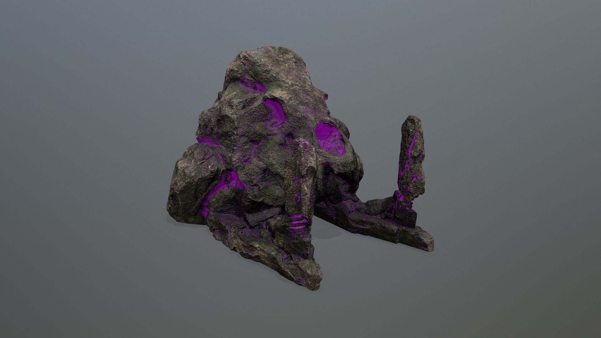 skull gate Low-poly 3D model_3