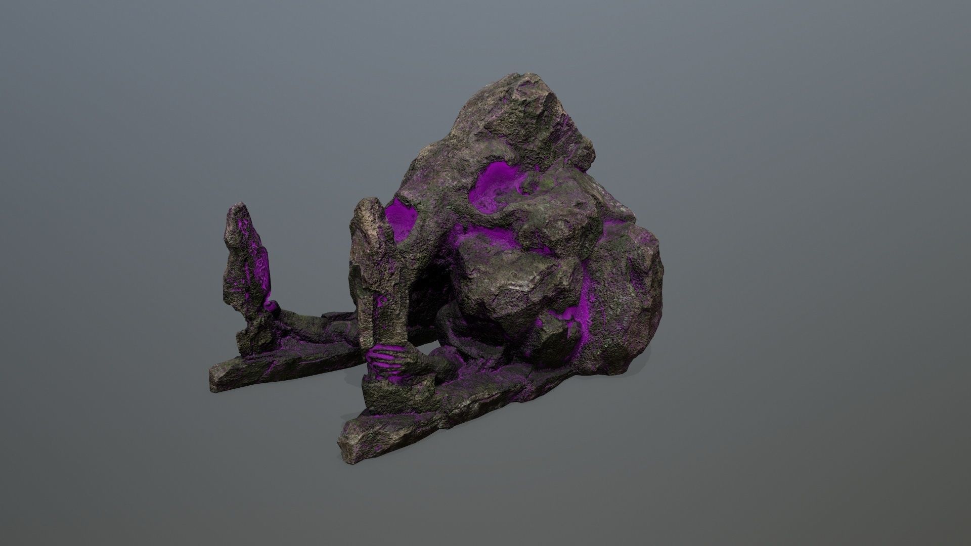 skull gate Low-poly 3D model_10