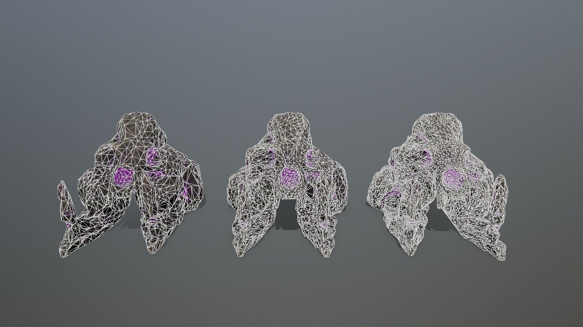 skull gate Low-poly 3D model_13