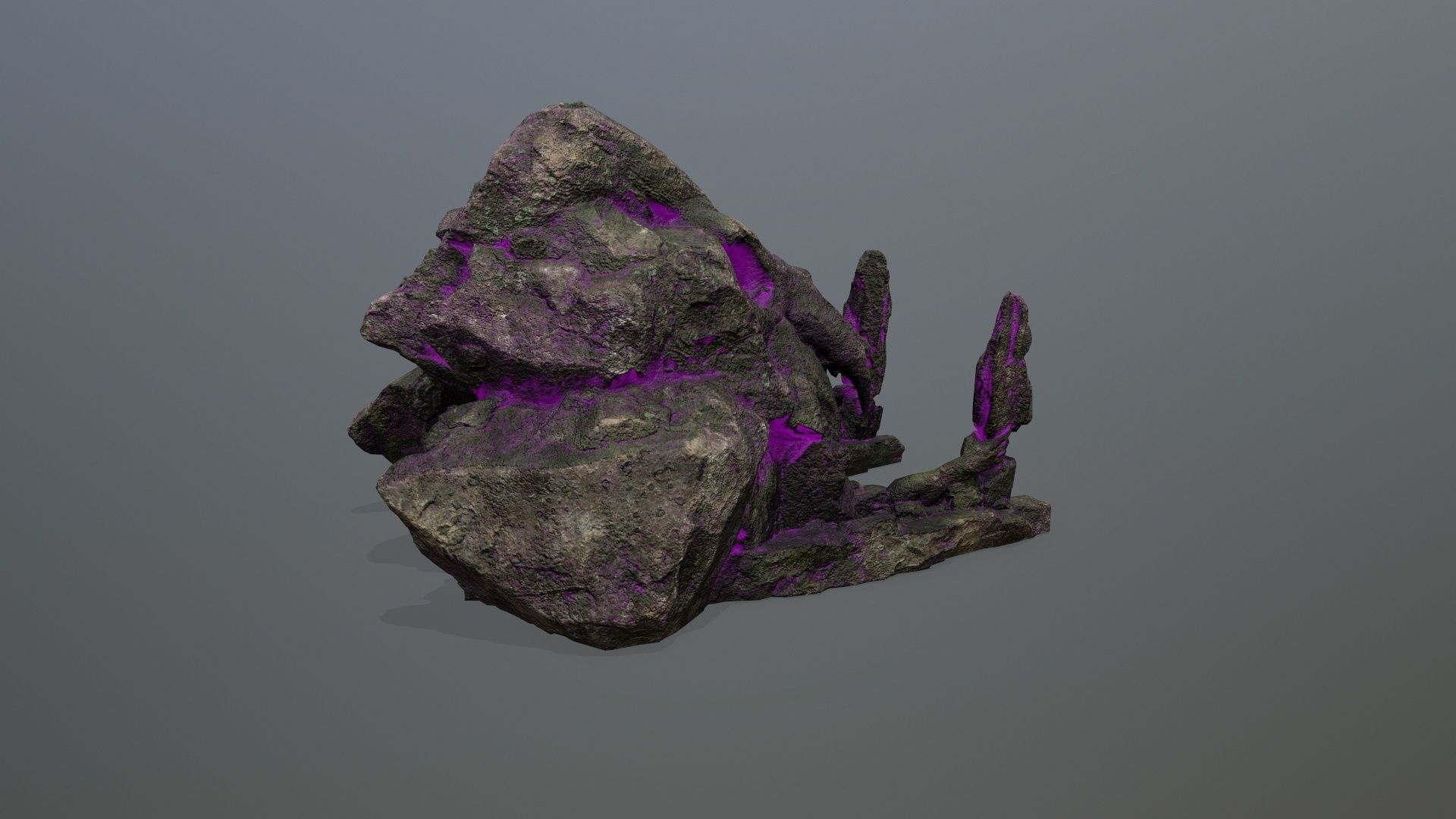 skull gate Low-poly 3D model_5