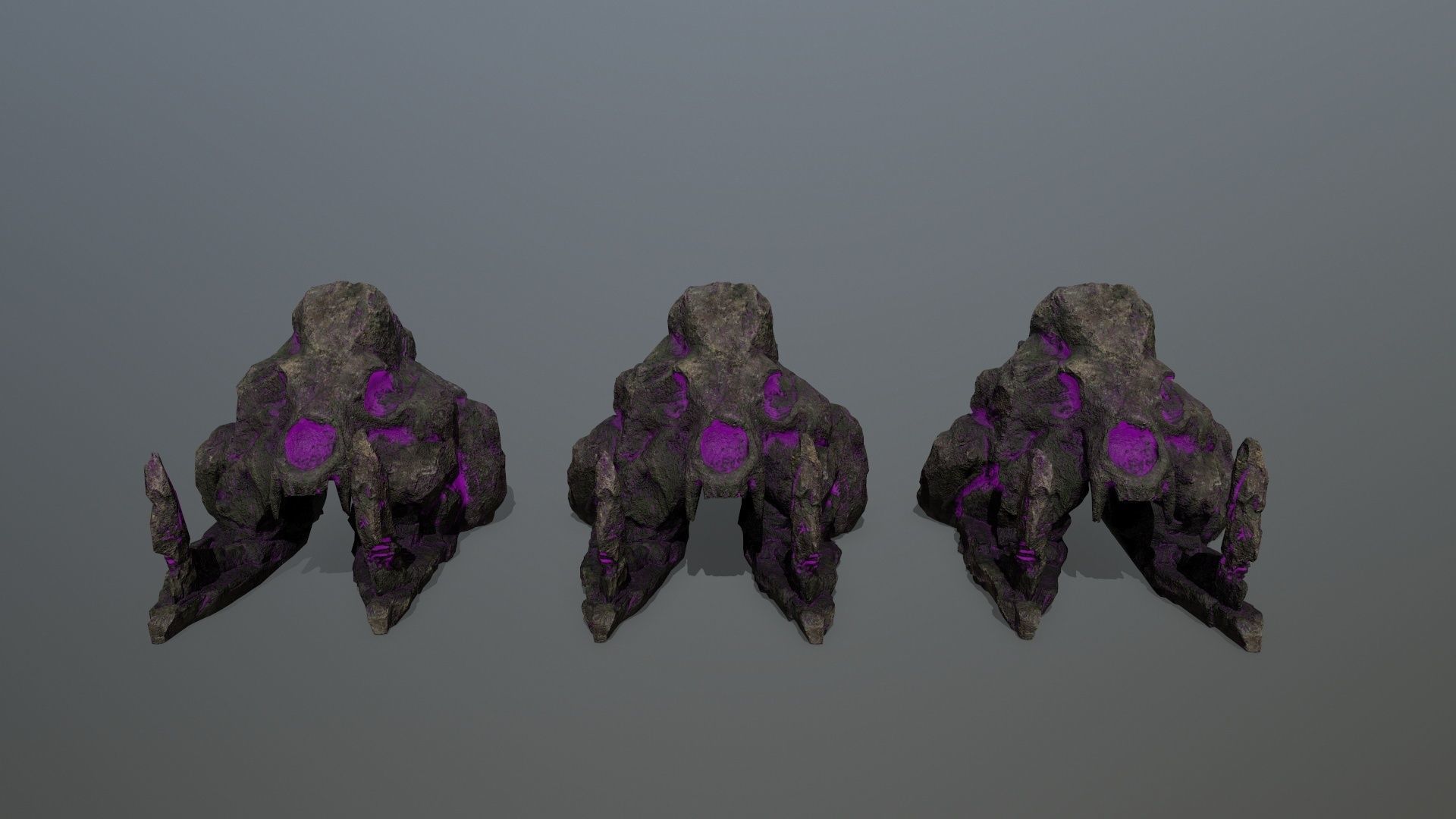 skull gate Low-poly 3D model_12