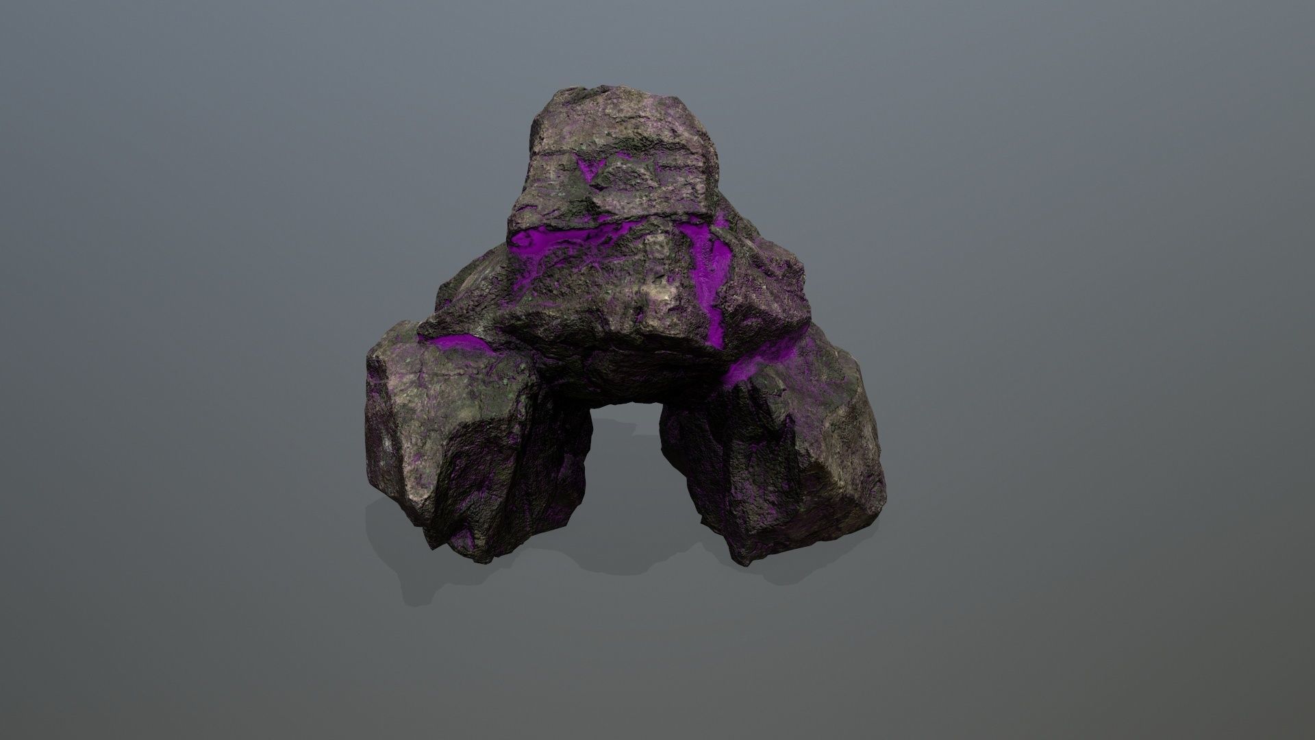 skull gate Low-poly 3D model_7