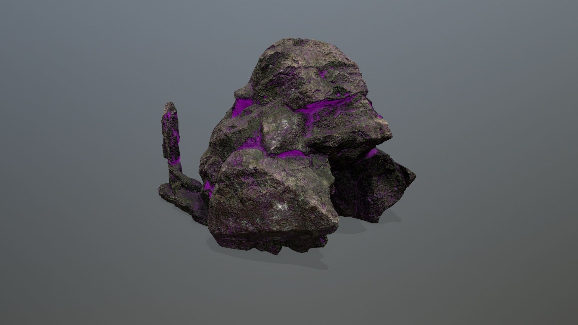 skull gate Low-poly 3D model_8