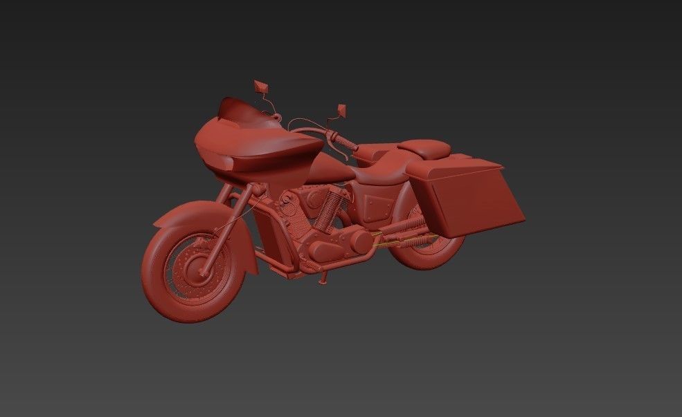 Cruiser Batwing Motorcycle 3D Model 3D model CGTrader