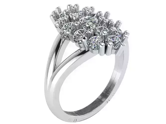 Oval Split Shank Ring 0618