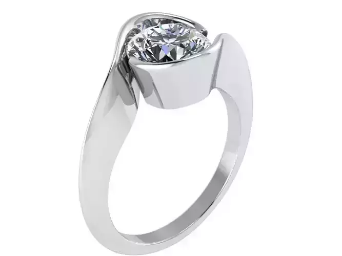 Round Diamond Tension Ring 0623