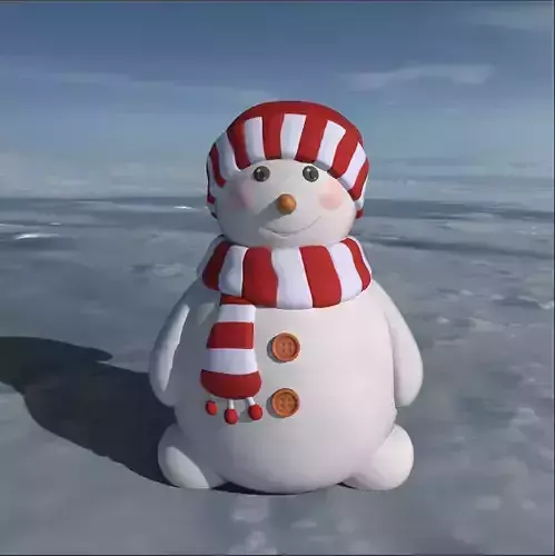 Snowman 3D print model