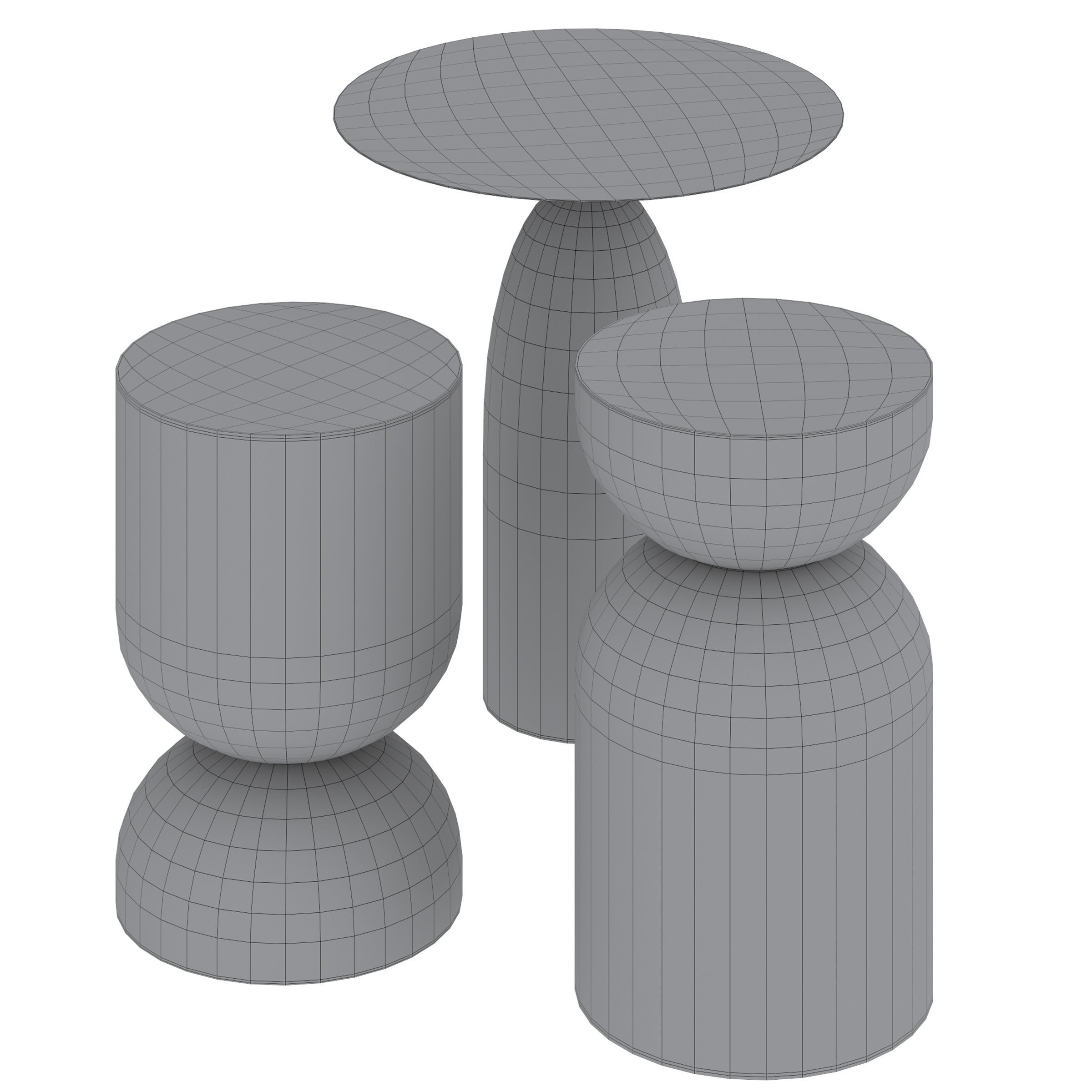 Side table Matilda and Rachell by La Forma ex Julia Grup 3D model_2
