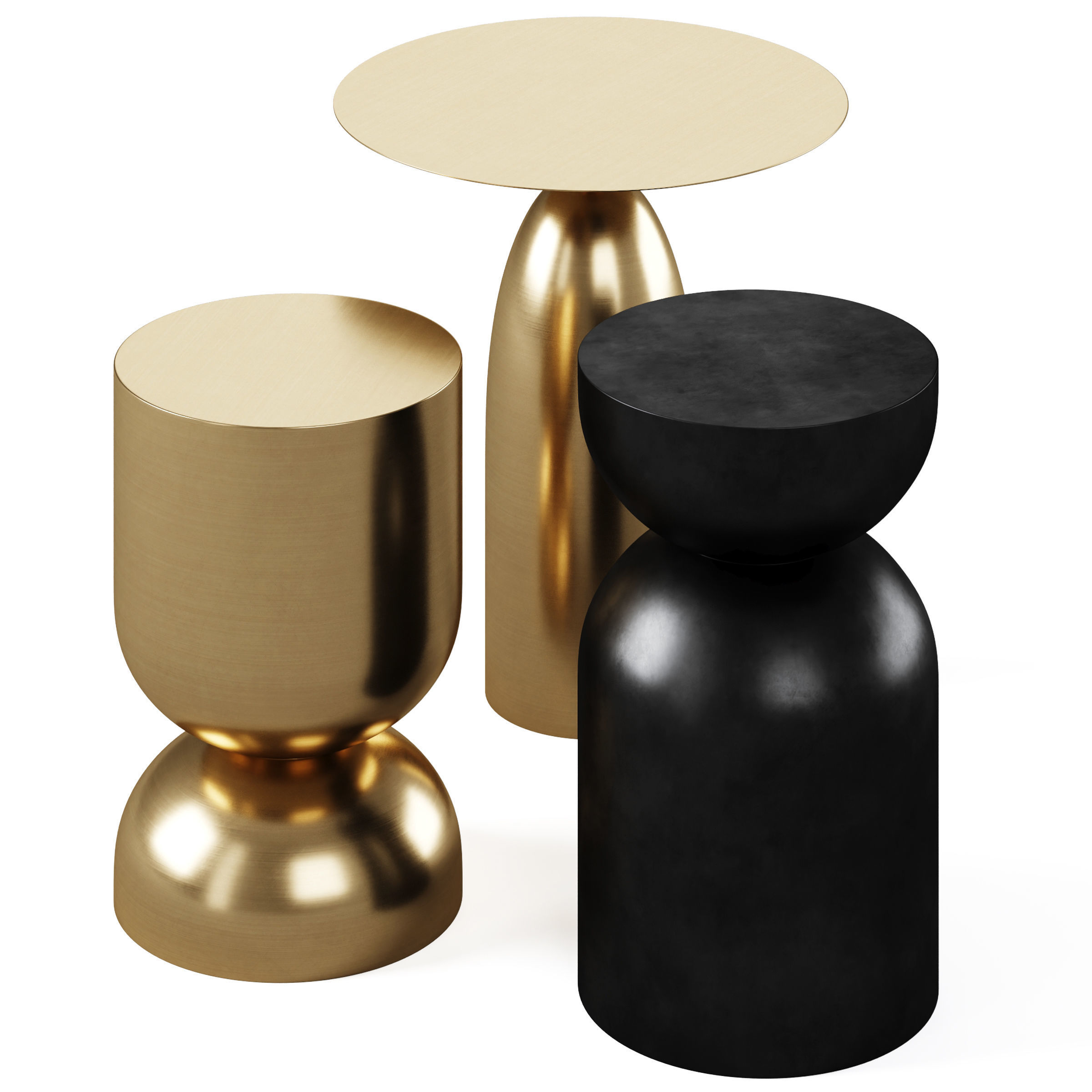 Side table Matilda and Rachell by La Forma ex Julia Grup 3D model_1