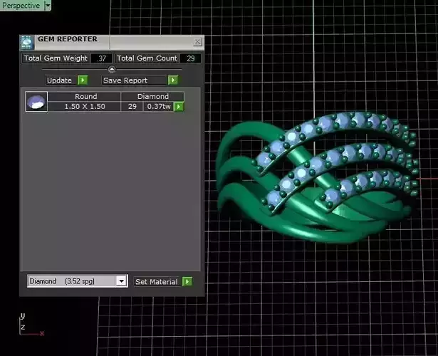 ring with 6 branches