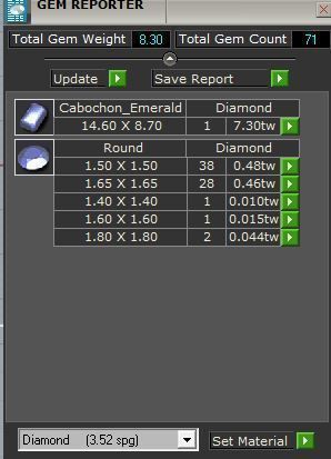 Cabochon Halo Pendant 0635 3D print model_5