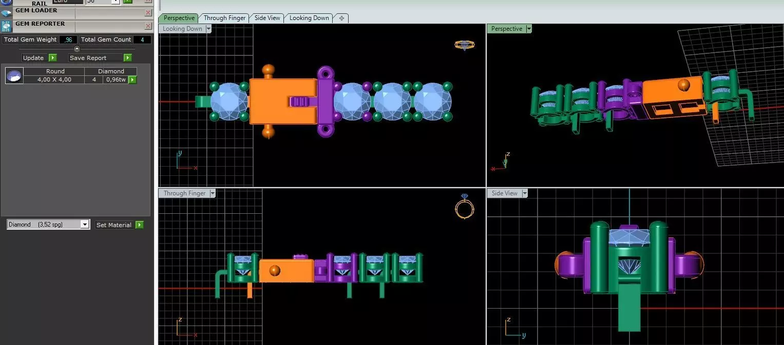 Tenis Bracelets   4mm 3D print model_0