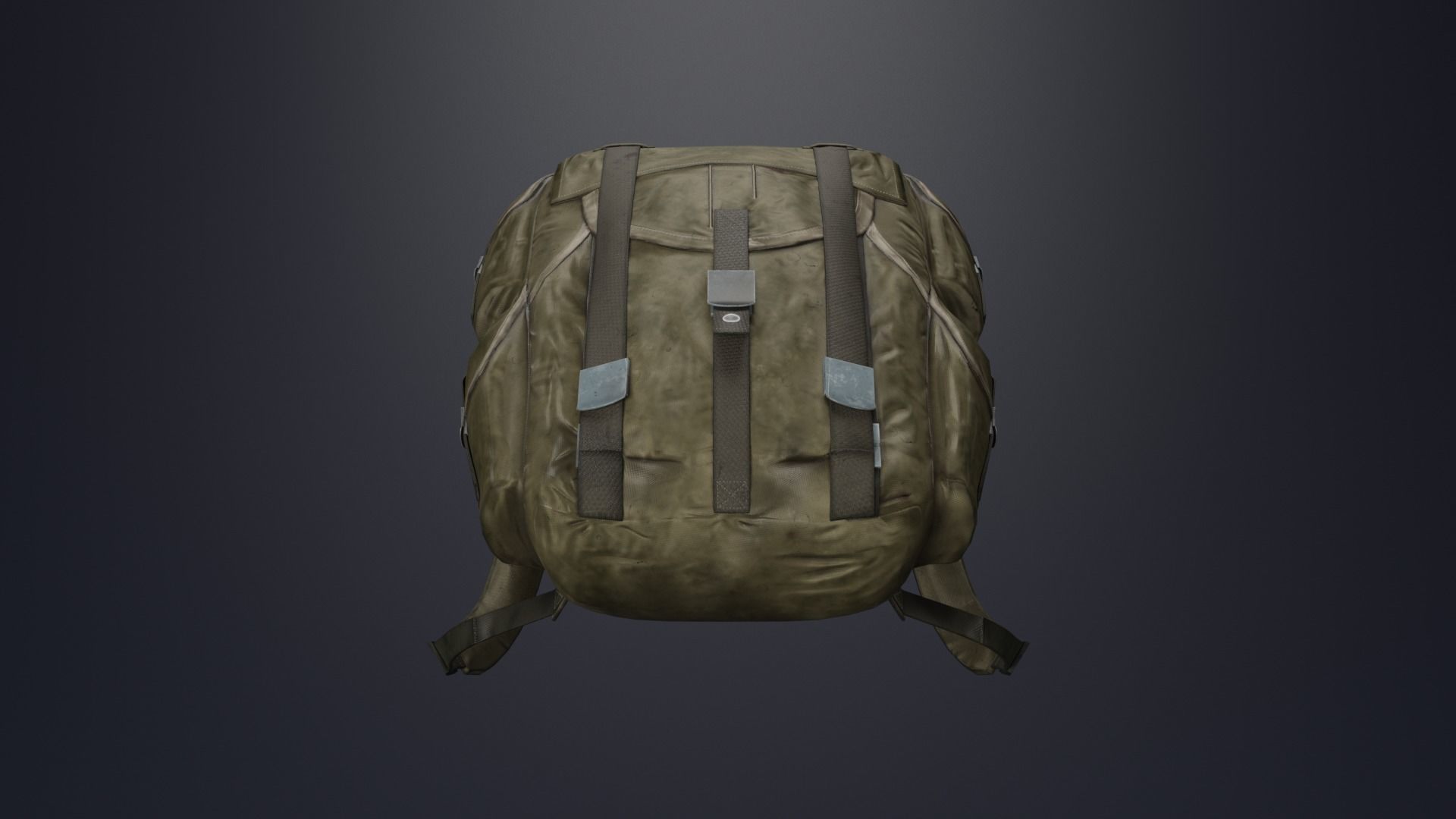 backpack stalker Low-poly 3D model_8