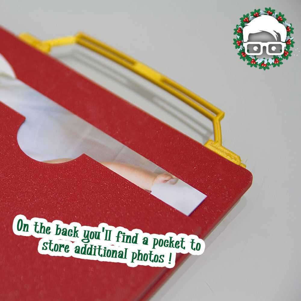 Vintage Christmas Radio Photo Frame BY AM-MEDIA  3D print model_2