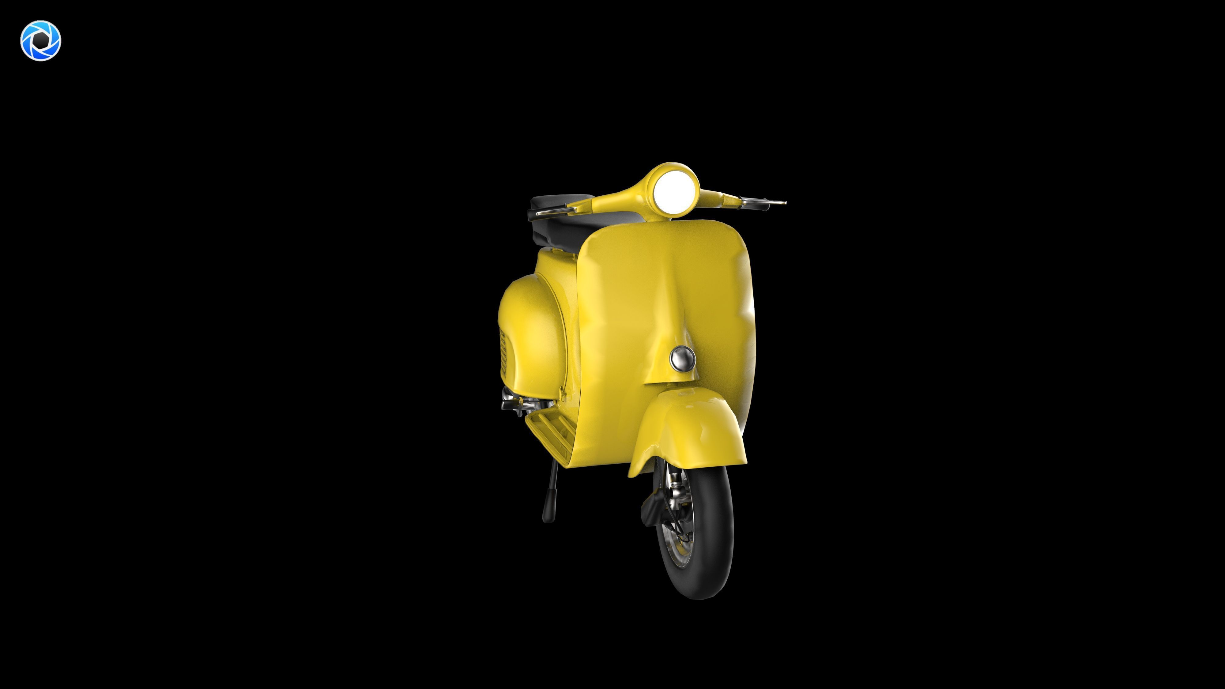 Vespa Scooter 3D model_6