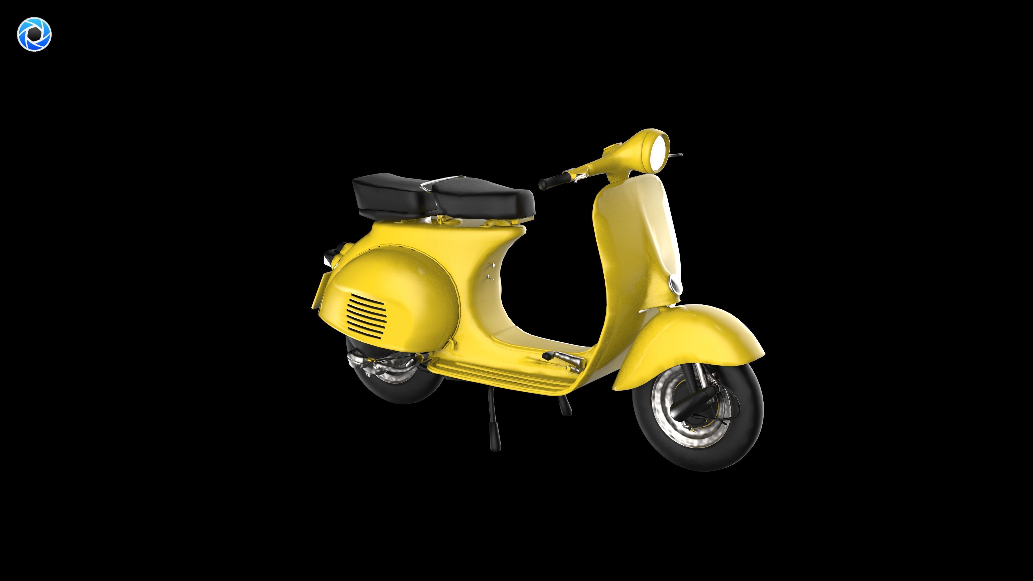 Vespa Scooter 3D model_20