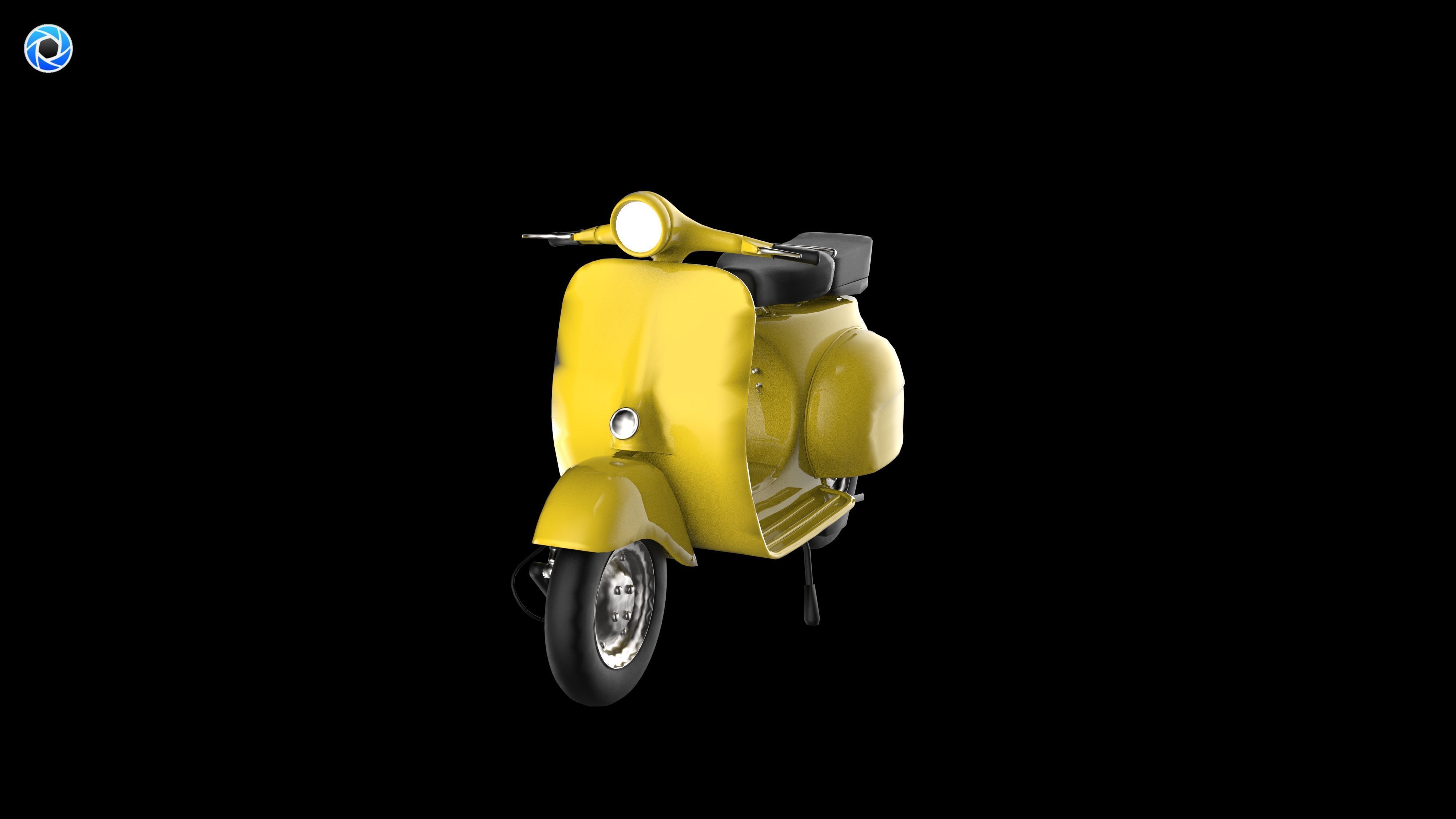Vespa Scooter 3D model_8