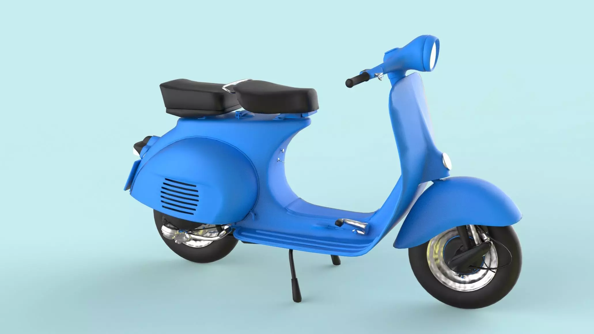 Vespa Scooter 3D model_0