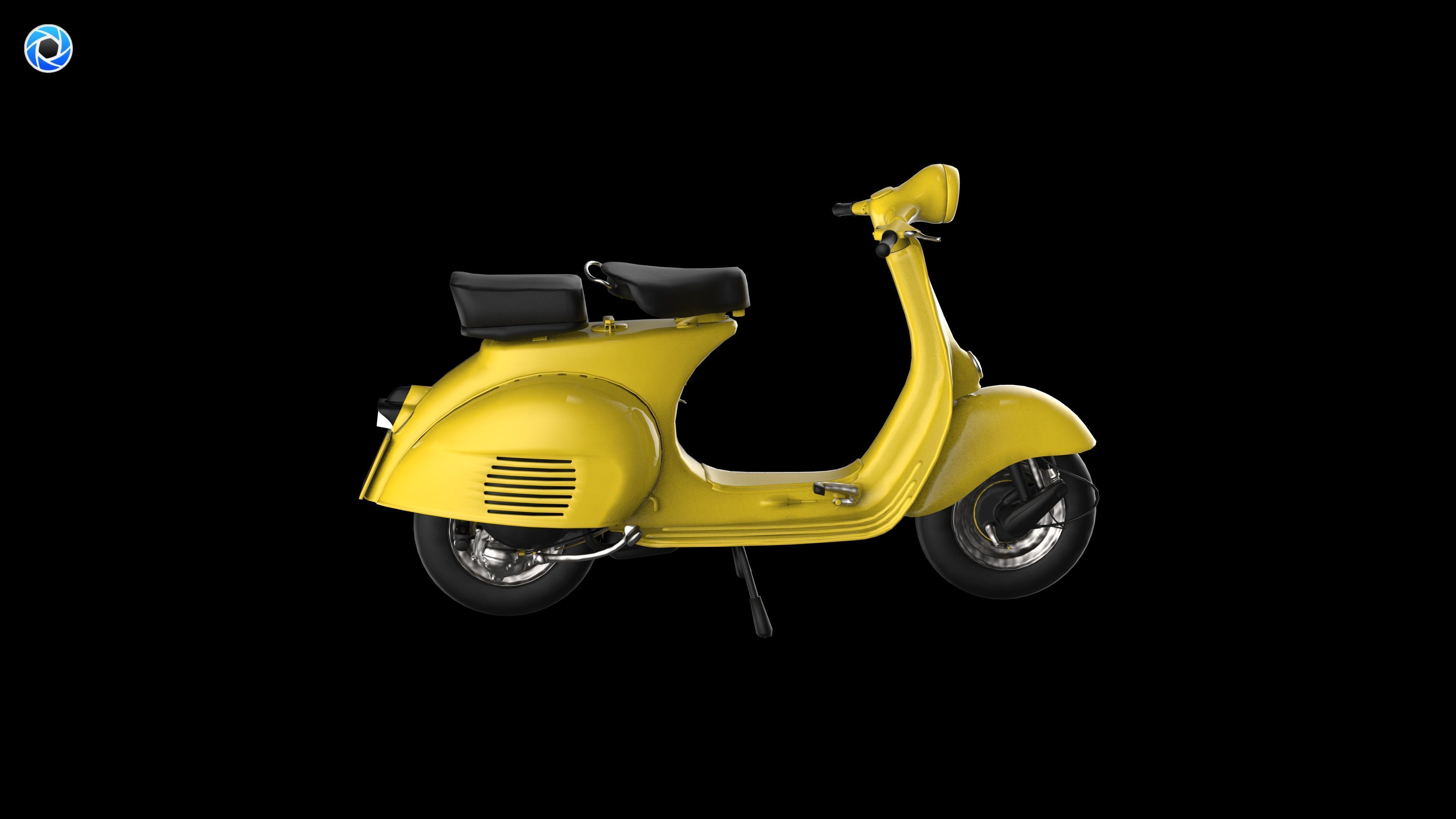 Vespa Scooter 3D model_18