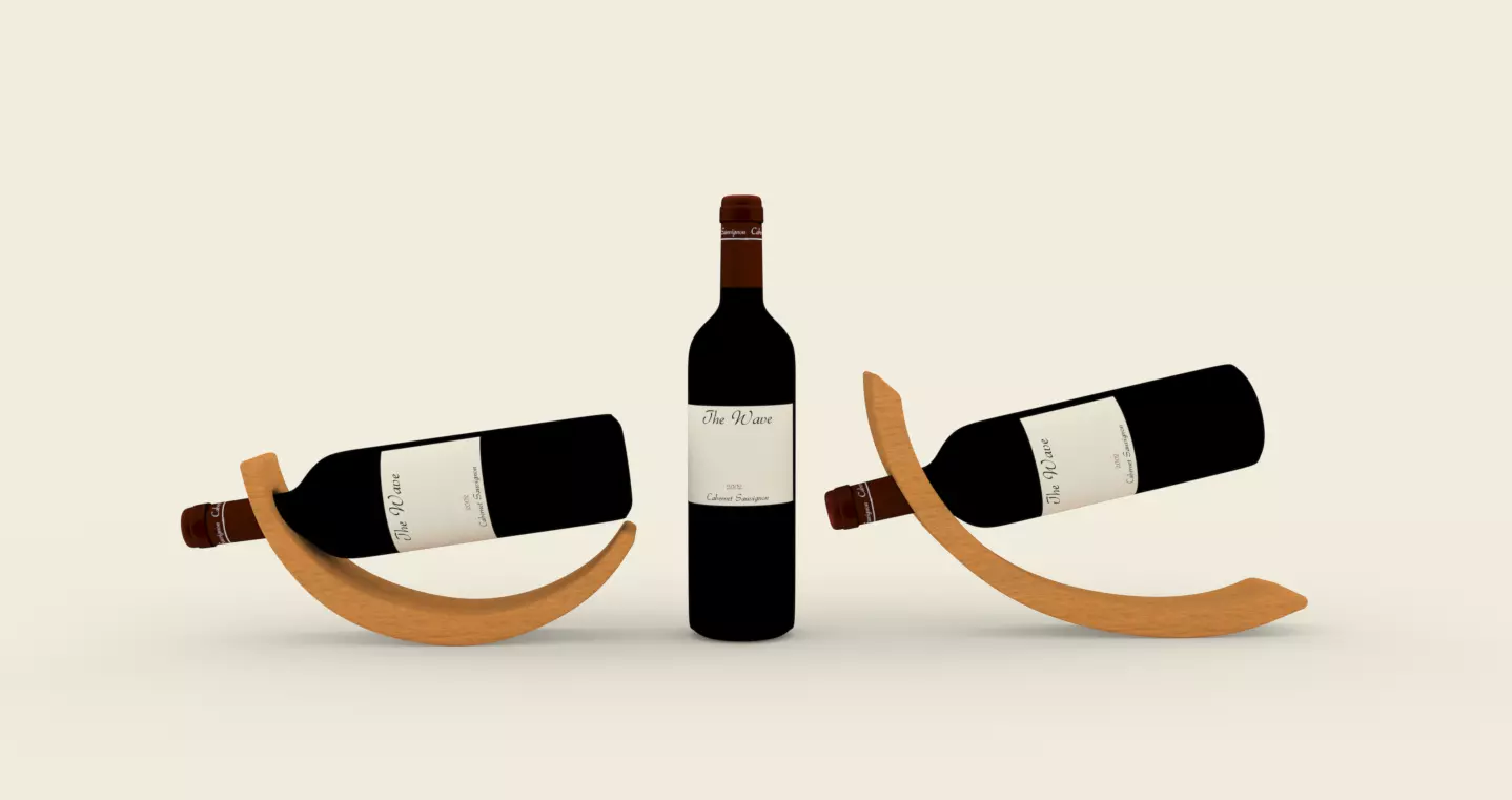 Wine bottle holder 3D model