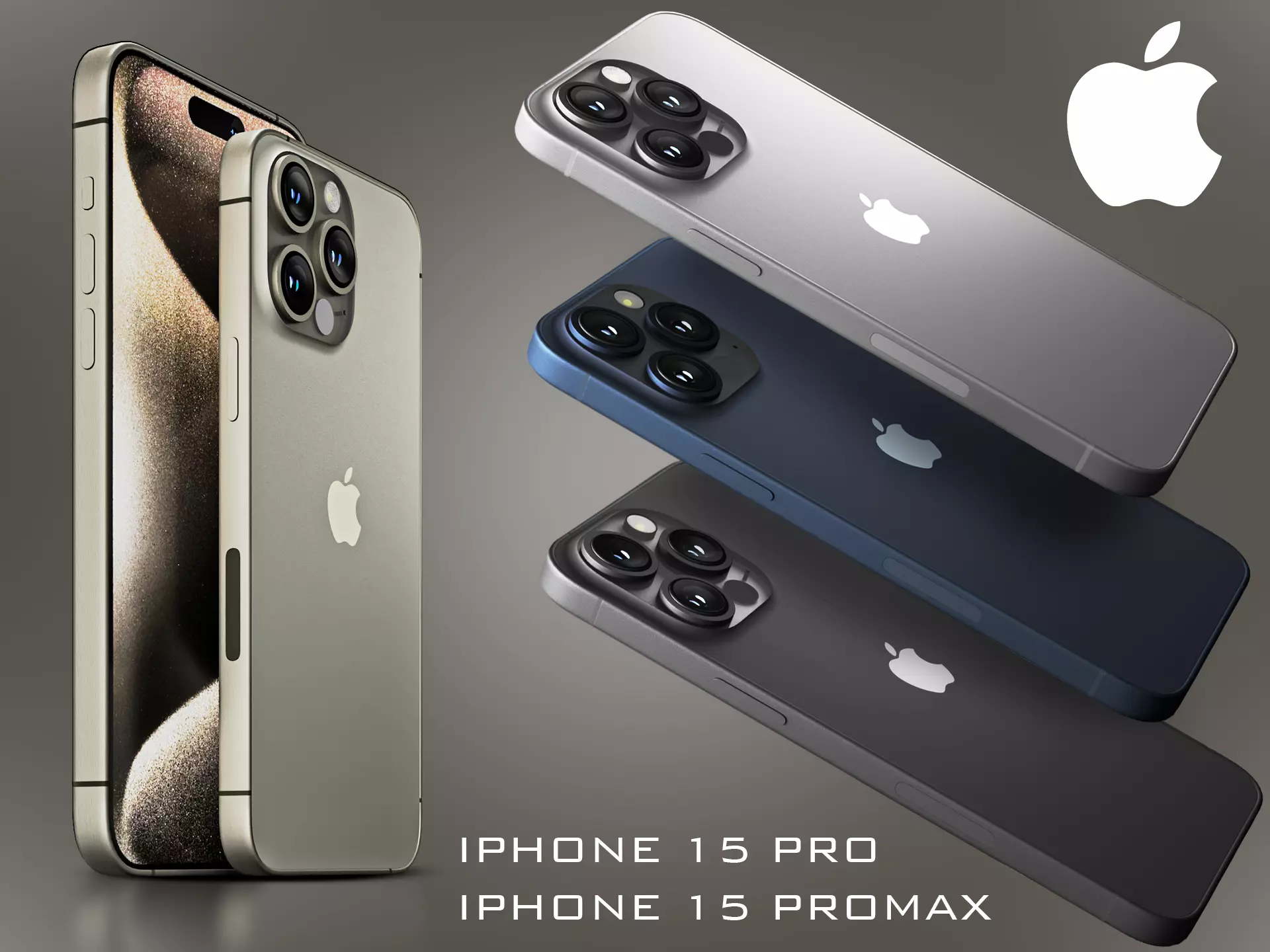 Apple Iphone 15 Pro And Iphone 15 Promax 3D Model 3D model_0