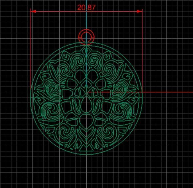 Yoga pendant 3D print model_7