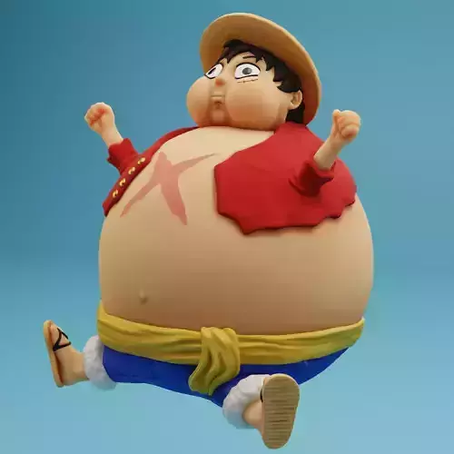 Luffy Balloon One Piece Bauble  3D print model