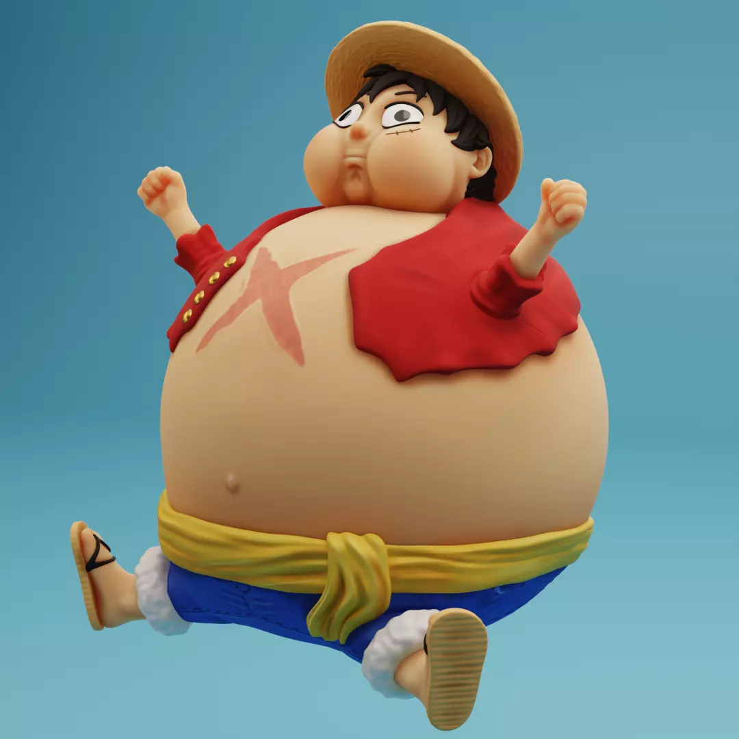 Luffy Balloon One Piece Bauble  3D print model_0