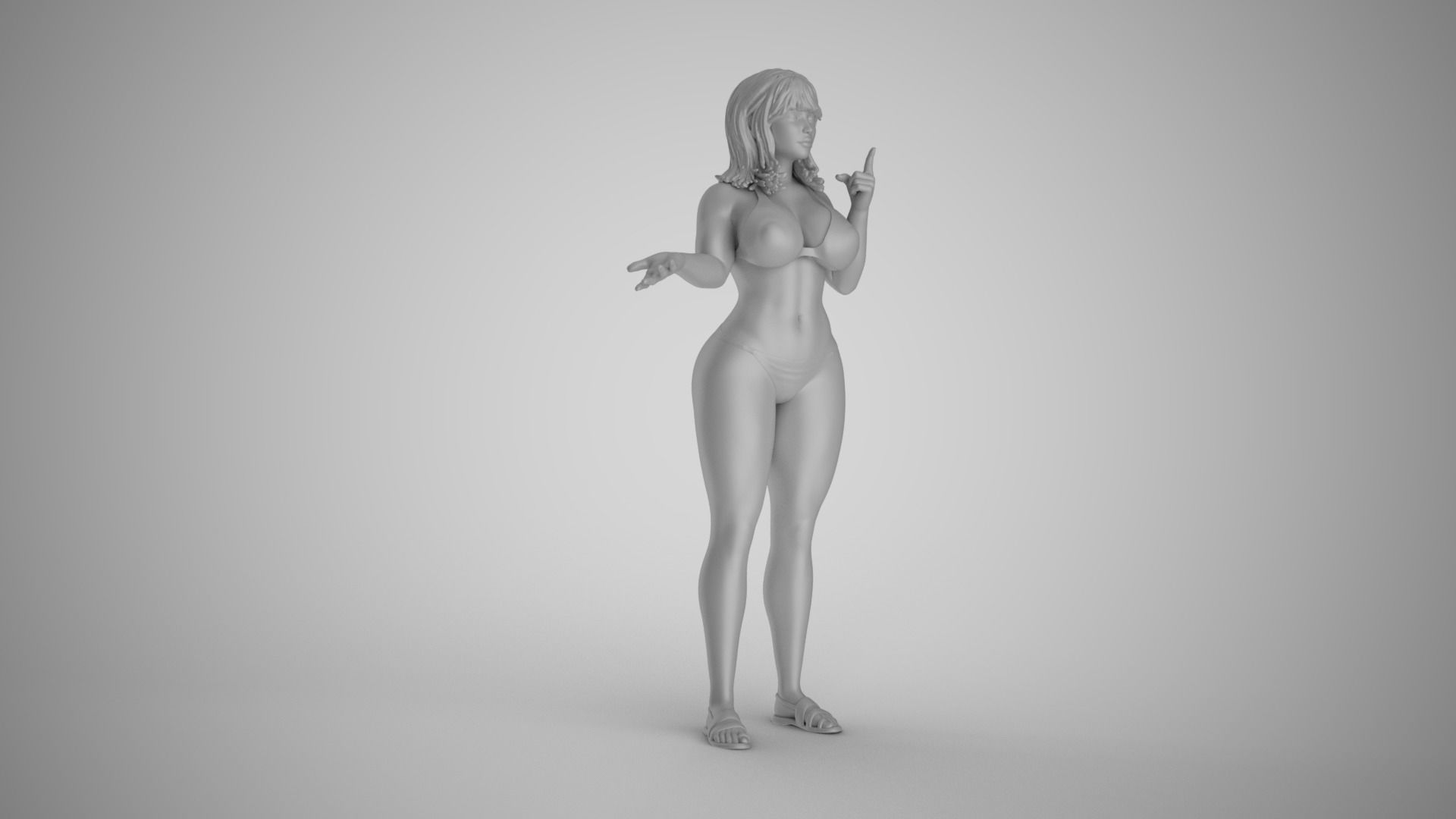 Woman Telling her Troubles 3D print model_21