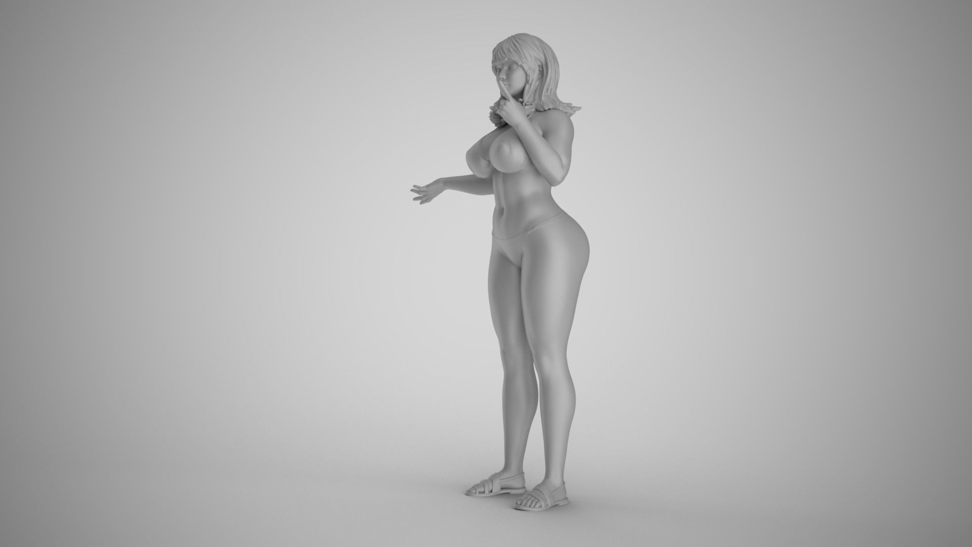 Woman Telling her Troubles 3D print model_19