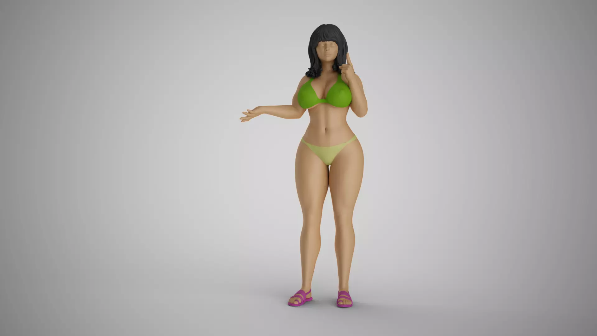Woman Telling her Troubles 3D print model_0