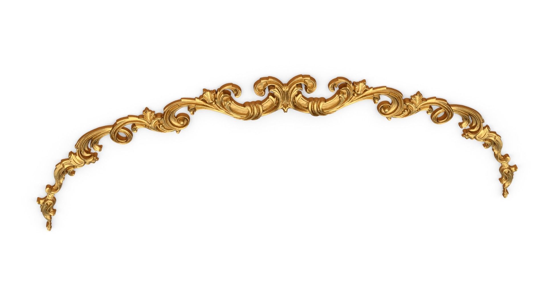 Classic carved decor ornament 409 3D model_4