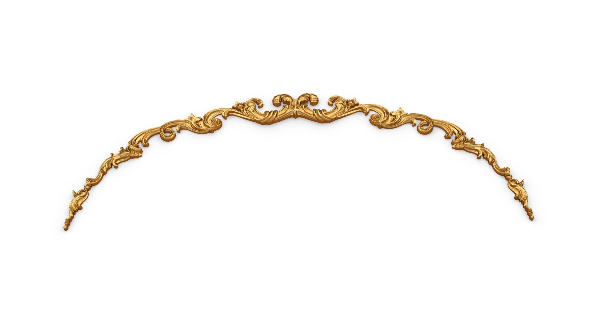 Classic carved decor ornament 409 3D model_3