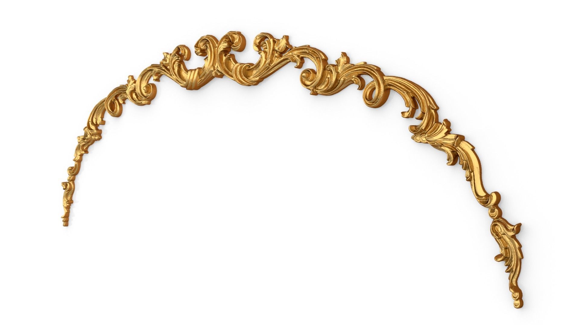 Classic carved decor ornament 409 3D model_2