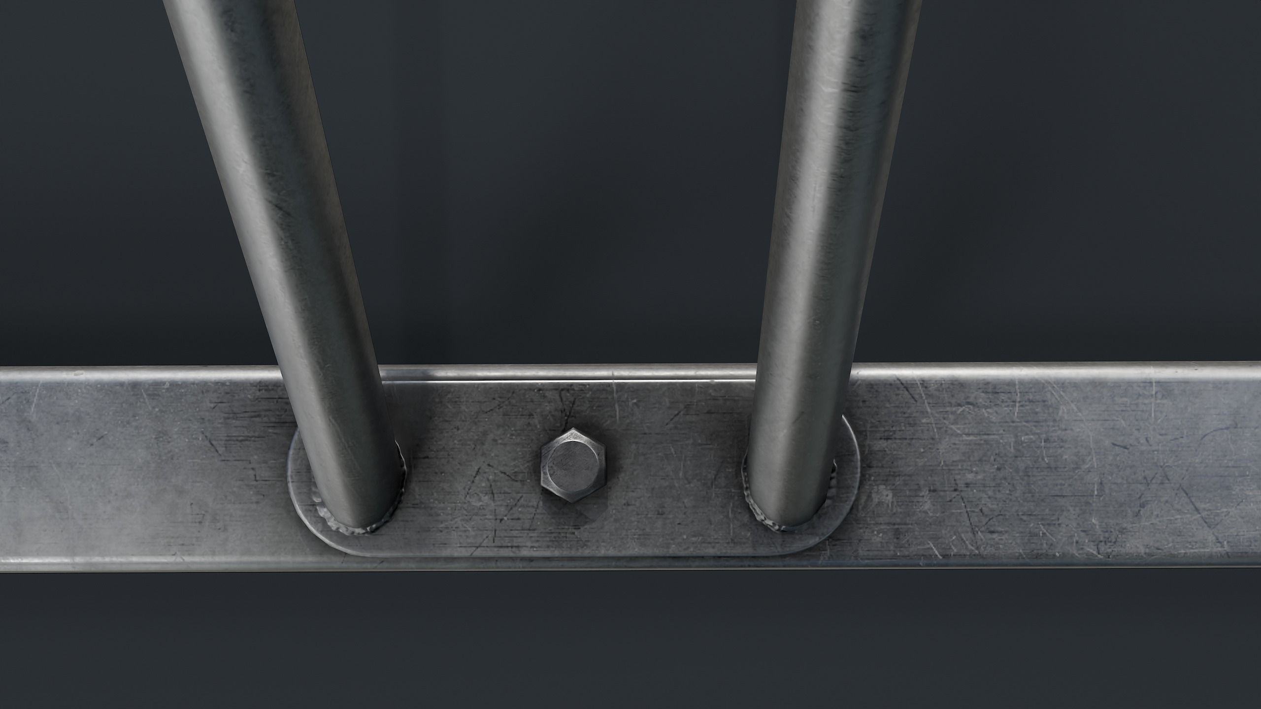 Bike Rack 7 PBR Game Ready Low-poly 3D model_16