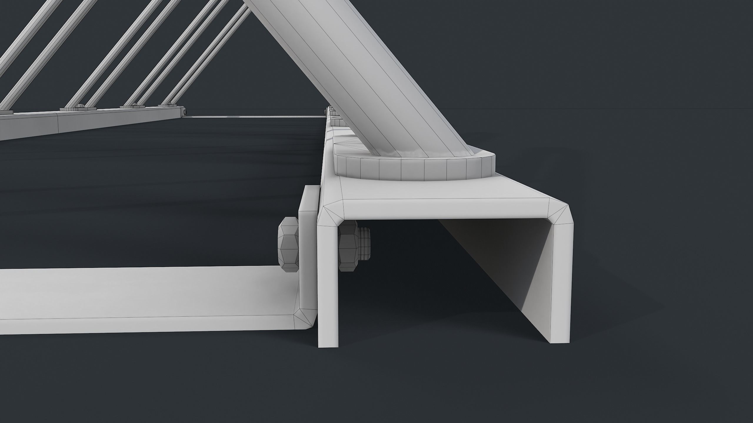 Bike Rack 7 PBR Game Ready Low-poly 3D model_20