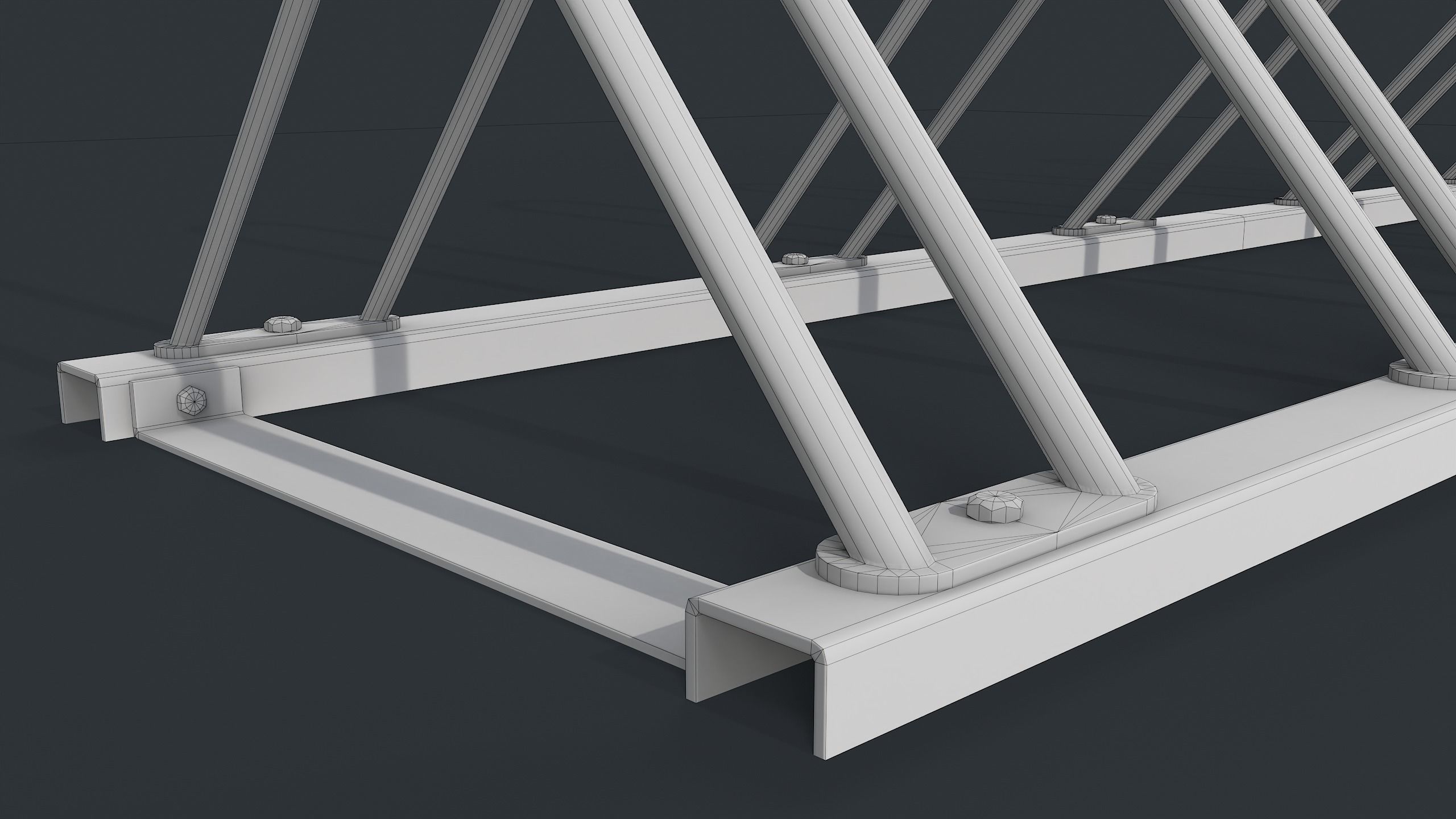 Bike Rack 7 PBR Game Ready Low-poly 3D model_18