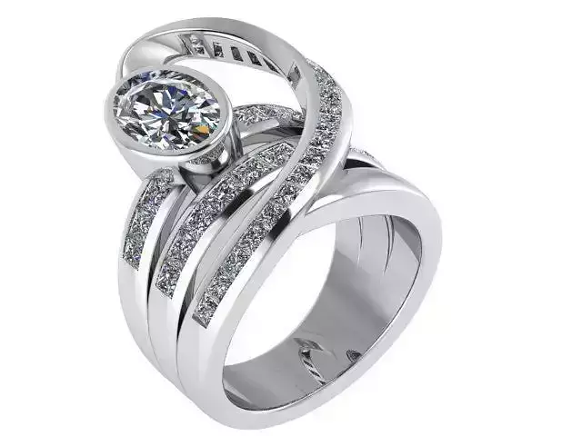 Unique Diamond Ring 0697