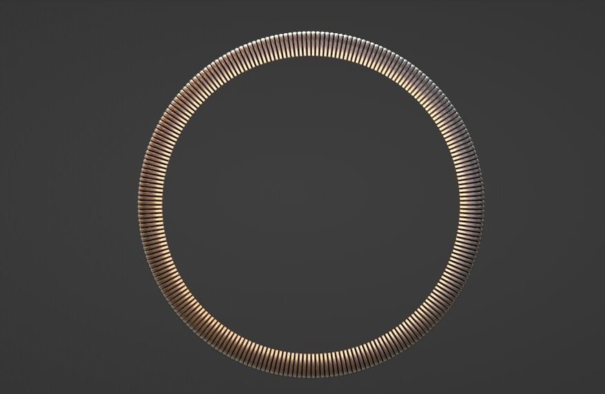 flute texture ring band us size 7 3D print model_2