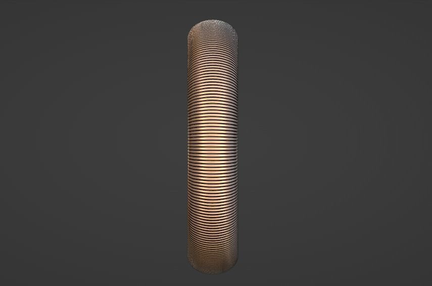 flute texture ring band us size 7 3D print model_3