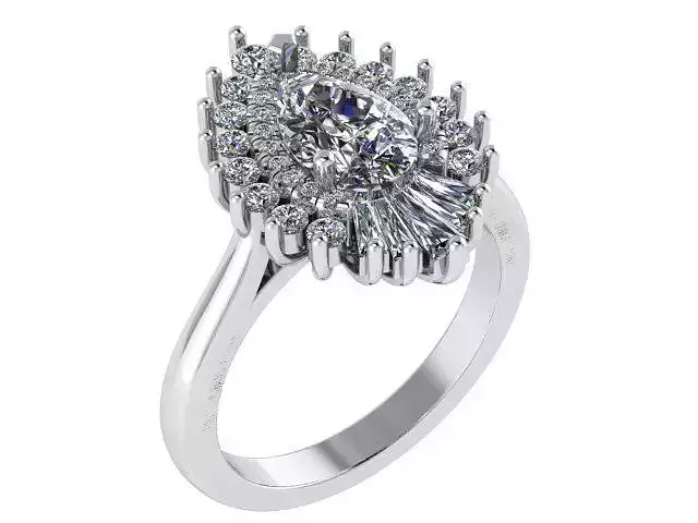 Marquise Cluster Ring 0699