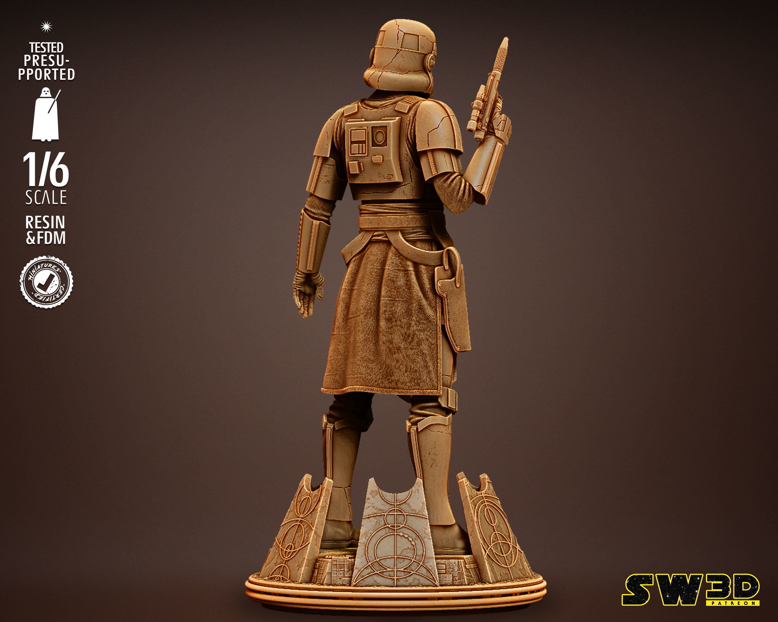STAR WARS Captain Enoch Sculpture Tested for 3D printing 3D print model_17